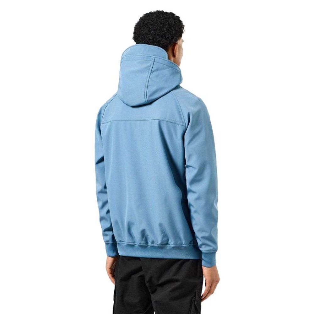 Weekend Offender Mens Sulta Woven Softshell Bomber Jacket / Blue - Picture 2 of 4